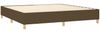 vidaXL Boxspringbett mit Matratze Stoff Dunkelbraun 200x200 cm, Härtegrad: H2 [3137184] Bild 4