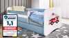 Raumhirsch Furniture Kinderbett 70x140, 80x160, 80x180 cm - Komplettset mit Matratze & Schublade (Bett für Mädchen, Einzelbett für Kinder von 2-12 Jahren, Rausfallschutz und Lattenrost), verschiedene Farben & Designs Bild 1