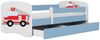 Raumhirsch Furniture Kinderbett 70x140, 80x160, 80x180 cm - Komplettset mit Matratze & Schublade (Bett für Mädchen, Einzelbett für Kinder von 2-12 Jahren, Rausfallschutz und Lattenrost), verschiedene Farben & Designs Bild 3