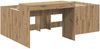 vidaXL Hochbett mit Schreibtisch für Kinder Artisan-Eiche 3422666 Bild 3