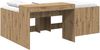 vidaXL Hochbett mit Schreibtisch für Kinder Artisan-Eiche 3422666 Bild 2