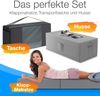 Bestschlaf Klappmatratze Spar-Set inkl. Husse & Transporttasche, Polyester, Grau / Grau, 140x195 cm Bild 2
