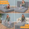 Bestschlaf Klappmatratze Spar-Set inkl. Husse & Transporttasche, Polyester, Grau / Grau, 140x195 cm Bild 3