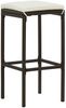 vidaXL Barhocker mit Kissen 4 Stk. Braun Poly Rattan 313445 Bild 2