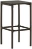 vidaXL Barhocker mit Kissen 4 Stk. Braun Poly Rattan 313445 Bild 3