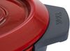 WOLL Gusseisentopf „Iron“ 26 x 34 cm / 7,5 L – Chili Red, emailliert mit Silikongriff & Selbstbasiert-Deckel, induktionsgeeignet & spülmaschinenfest Bild 4