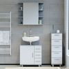 Badmöbel-Set Ilias Beton 3 Teile, mit Midischrank Vicco Bild 4