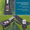 Skandika Campingstuhl Relax Comfort, Klappstuhl, Faltsessel, Anglerstuhl, Gartenstuhl (Max. Nutzergewicht 160 kg, Reißverschlussfach im Kopfteil, Tragetasche), Getränkehalter, Kühlfach, Seitentasche, Polsterfach, breite Sitzfläche Bild 3