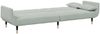 vidaXL Schlafsofa 2-Sitzer mit Fußhocker Hellgrau Samt 3258151 Bild 5