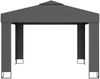 Gartenpavillon, Pavillon mit Doppeldach 3 x 3 m Anthrazit Bild 3