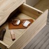 CARO-Möbel Nachtkommode ANNI Nachttisch Nachtschrank hängend Wandregal mit 2 Schubladen in Sonoma Eiche Bild 3