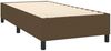 Boxspringbett mit Matratze & LED Stoff Dunkelbraun 80x200 cm, Härtegrad: H2 [3135072] Bild 5