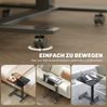 Stehpult 65 x 48 x 73-110 cm in Schwarz – höhenverstellbarer mobiler Schreibtisch mit 4 Rollen Bild 5