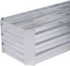 Hochbeet KAUNAS Silber Stahl | Eck-Beetumrandung Metall-Hochbeet für Garten Balkon-Beet Gemüsebeet Kräuterbeet Bild 3