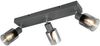 3-flammiger Deckenstrahler CADIZ mit Chrom Glasschirmen, Breite 42cm Bild 2