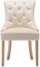 2er Set Stühle aus Samt 56 x 91 x 63 cm Creme Bild 3