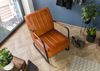 Sessel Echtleder 59x84x85 cognac IRON LABEL #21 Bild 2