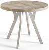 Alpi-Möbel Esstisch Wohnzimmertisch - Ausziehbarer runder Tisch 80-120 cm - Sonoma Eiche, Ausziehbar, 2 x Einsatz 50 cm Bild 5