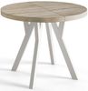 Alpi-Möbel Esstisch Wohnzimmertisch - Ausziehbarer runder Tisch 80-120 cm - Sonoma Eiche, Ausziehbar, 2 x Einsatz 50 cm Bild 4
