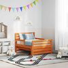 vidaXL Bettrahmen mit Kopfteil Wachsbraun 80 x 200 cm Holzwerkstoff 877208 Bild 3