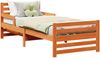 vidaXL Bettrahmen mit Kopfteil Wachsbraun 80 x 200 cm Holzwerkstoff 877208 Bild 2
