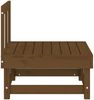 vidaXL Garten-Mittelsofa Honigbraun Massivholz Kiefer 825376 Bild 5