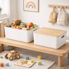Relaxdays Aufbewahrungsbox mit Bambusdeckel im Set Bild 2