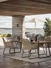 Gartenesstisch Nolli aus Teakholz, modern mit Aluminiumgestell, natur, 225x90 cm, geeignet für 6–8 Personen Bild 5