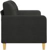 vidaXL 2-Sitzer-Sofa Schwarz 140 cm Stoff 359095 Bild 4