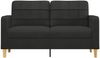vidaXL 2-Sitzer-Sofa Schwarz 140 cm Stoff 359095 Bild 3