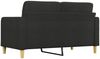 vidaXL 2-Sitzer-Sofa Schwarz 140 cm Stoff 359095 Bild 5