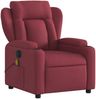 vidaXL Massagesessel Elektrisch Weinrot Stoff 3204473 Bild 3