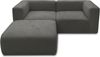 DOMO. collection Ecksofa 800013, kleine Couch in L-Form, rechteckig mit gepolsterte Rückenlehne, Modul-Element, Sofa, Polsterecke, Eckcouch, Polsterganitur 216 x 193 x 69 (BxTxH), grau Bild 5