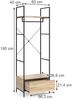 Kleiderschrank Enya Holz 60 x 180 cm mit Schublade Vicco Bild 2