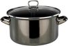 Bemus Emaille Kochtopf-Set BLACK PEARL 7tlg, anthrazit glänzend Bild 2