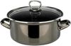 Bemus Emaille Kochtopf-Set BLACK PEARL 7tlg, anthrazit glänzend Bild 3