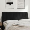 vidaXL Kopfteil-Kissen Schwarz 140 cm Samt 374671 Bild 3