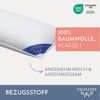Excellent 3-Kammer-Kopfkissen Venedig, 3-Kammer-Kopfkissen Größenauswahl 40x40-80x80 cm, Füllung: weiße neue Gänsedaunen, Klasse I, 100% Daunen (Außen), weiße neue Gänsefedern, Klasse I, 100% Federn (Innen), Bezug: feiner Daunen-Batist, 100% Baumwolle,... Bild 4