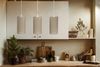 BPS Koncept 0T0-L3-003 Hängeleuchte BOHO ELEGANT E27 3x40W Stoff strukturiert auf PVC-Kunststoff beige H:102cm Ø15cm dimmbar Bild 2