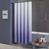 Duschvorhang 180x180cm Anti-Schimmel Wasserdicht Stoff Lila 12 Duschringe Bild 3