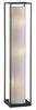LED Stehlampe mit Lampenschirm Zylinder Leinen Weiß, Höhe 115cm Bild 4