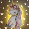 COZYCOLLECTIONS LED Wandleuchte Kawaii Einhorn LED-Nachtlicht Kinderzimmer, LED, Warmweiß, Montessori: sanftes Licht für ruhige Abendrituale Bild 4