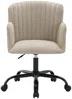 Vente-unique - TOARA Office chair Stoff Beige - B 54 cm x H 87 cm77 cm x L 53 cm Bild 2