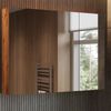 Badspiegelschrank Lotta Eiche 99.7 x 73.2 cm mit 3 Türen Vicco Bild 3