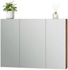 Badspiegelschrank Lotta Eiche 99.7 x 73.2 cm mit 3 Türen Vicco Bild 5