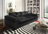 Big Sofa Couchgarnitur Megasofa Riesensofa AREZZO - Kunstleder Schwarz Bild 2