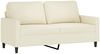 vidaXL 2-Sitzer-Sofa Creme 140 cm Samt 359207 Bild 2