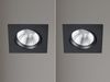LED Einbaustrahler 2 Stück eckig schwenkbar dimmbar Schwarz 5,5W Deckenlampen Bild 3