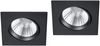 LED Einbaustrahler 2 Stück eckig schwenkbar dimmbar Schwarz 5,5W Deckenlampen Bild 2