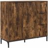 vidaXL Sideboard, Holzwerkstoff Räuchereiche, 89,5 x 33 x 82 cm Bild 2